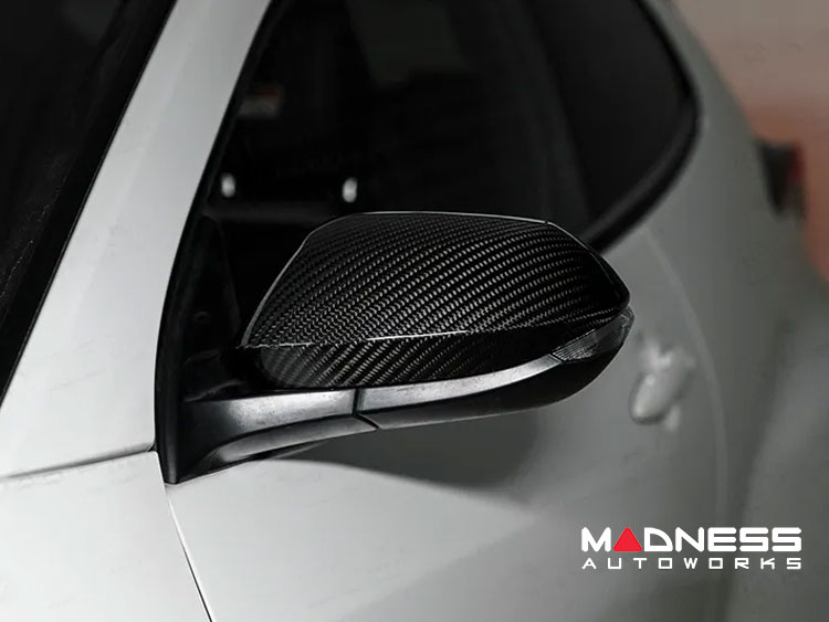 Toyota GR Yaris Mirror Covers - Carbon Fiber - Full Replacements